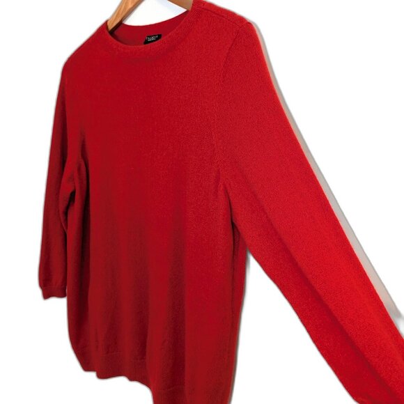 Talbots | 100% Cashmere Sweater "Audrey" in Red | Size XXLP (2X Petite) - Picture 4 of 9